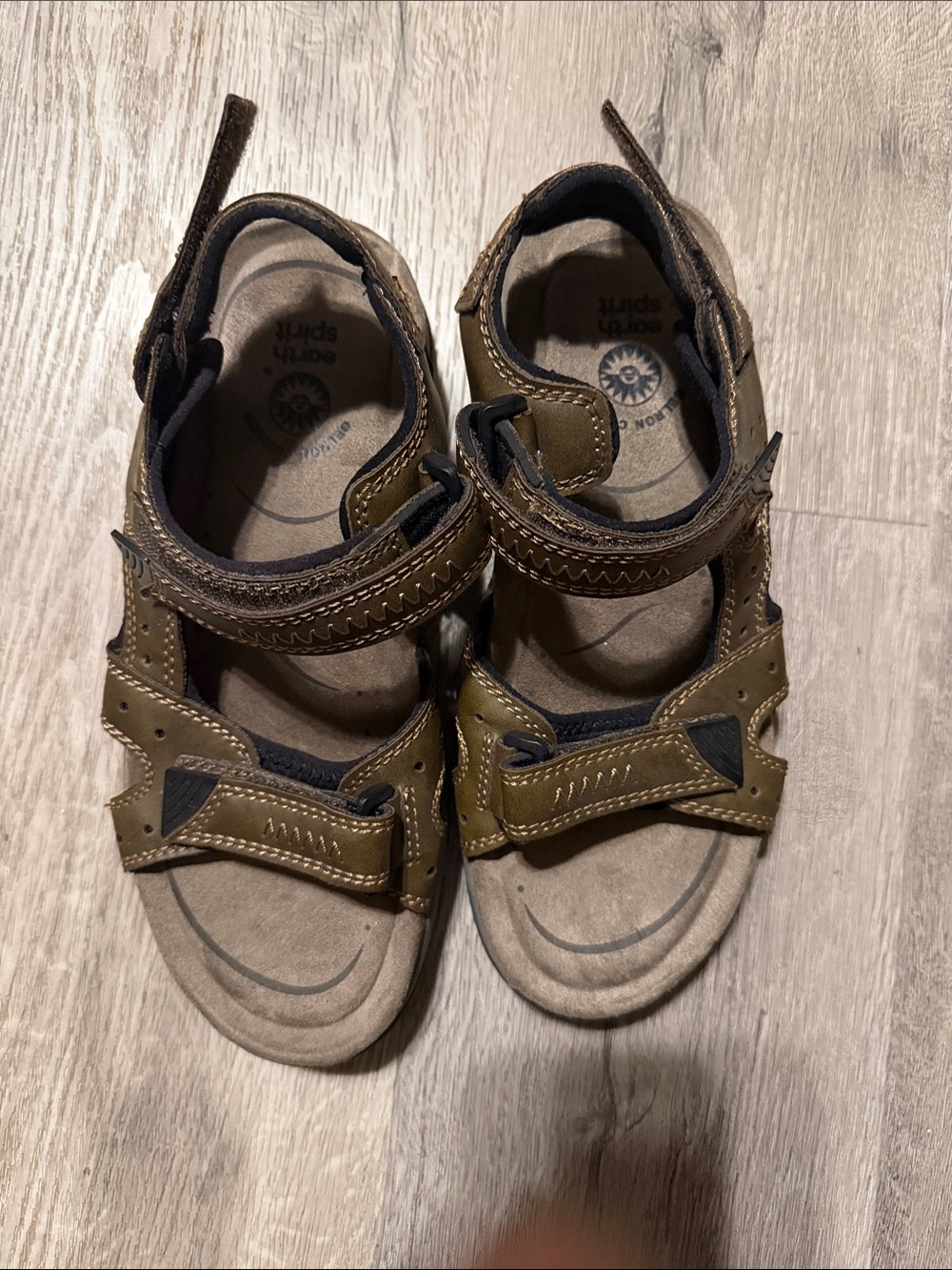 Earth Spirit Men’s Brown Adjustable Outdoor Sandals
